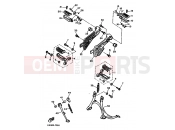 YAMAHA FZX 750 Fazer FZX750 (4AM3) 1993 SUPPORT & REPOSE PIED