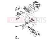 YAMAHA FZX 750 Fazer FZX750 (4AM3) 1993 FEU ARRIERE