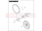 Harley-Davidson 2004 DYNA DYNA SUPER GLIDE SPORT  - FXDX FRONT WHEEL - LACED