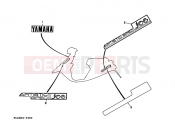 YAMAHA Jog 50 CY CY50H JOGPOCHE (3KJ5) 1992 Graffiti. Emblem (3KJ6)