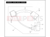 Harley-Davidson 2004 TOURING ELECTRA GLIDE STANDARD  - FLHTI HARNESS, BANK ANGLE SENSOR