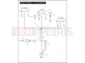Harley-Davidson 2004 TOURING ROAD GLIDE  - FLTRI WIRING HARNESS - ULTRA SIDECAR