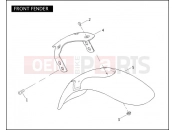 HARLEY-DAVIDSON VRSCA V-ROD  - VRSCA FRONT FENDER