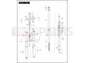HARLEY-DAVIDSON VRSCA V-ROD  - VRSCA FRONT FORK