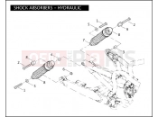 HARLEY-DAVIDSON VRSCA V-ROD  - VRSCA SHOCK ABSORBERS - HYDRAULIC