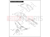 HARLEY-DAVIDSON VRSCA V-ROD 98  - VRSCA 98 REAR FENDER & SUPPORTS