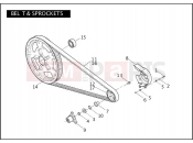 HARLEY-DAVIDSON VRSCB V-ROD  - VRSCB BELT & SPROCKETS