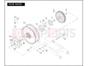 HARLEY-DAVIDSON VRSCB V-ROD  - VRSCB REAR WHEEL