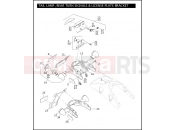 HARLEY-DAVIDSON VRSCB V-ROD 98  - VRSCB 98 TAIL LAMP, REAR TURN SIGNALS & LICENSE PLATE BRACKET