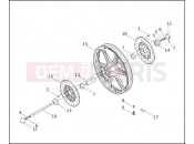 HARLEY-DAVIDSON CVO SOFTAIL DEUCE  - FXSTDSE FRONT WHEEL
