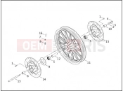 Harley-Davidson 2003 DYNA DYNA SUPER GLIDE T-SPORT  - FXDXT FRONT WHEEL - CAST