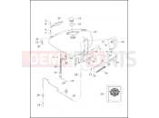 HARLEY-DAVIDSON SOFTAIL STANDARD  - FXST FUEL TANK - FUEL INJECTED