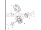 Harley-Davidson 2003 TOURING ULTRA CLASSIC  - FLHTCUI REAR WHEEL