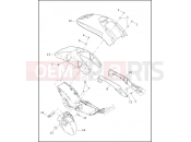 HARLEY-DAVIDSON VRSCA V-ROD  - VRSCA REAR FENDER & SUPPORTS