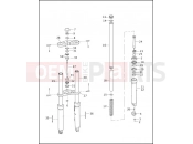 HARLEY-DAVIDSON VRSCA V-ROD 98  - VRSCA 98 FRONT FORK