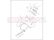 HARLEY-DAVIDSON NIGHT TRAIN  - FXSTBI FRONT FENDER - FLSTS/I