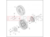 Harley-Davidson 2002 TOURING ROAD GLIDE  - FLTRI REAR WHEEL
