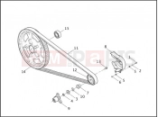 HARLEY-DAVIDSON VRSCA V-ROD  - VRSCA BELT & SPROCKETS