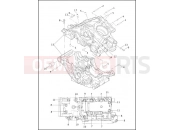 HARLEY-DAVIDSON VRSCA V-ROD  - VRSCA CRANKCASE - UPPER & LOWER