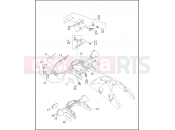 Harley-Davidson 2002 VRSC VRSCA V-ROD 98  - VRSCA 98 TAIL LAMP, REAR TURN SIGNALS & LICENSE PLATE BRACKET