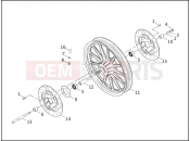 Harley-Davidson 2001 DYNA DYNA SUPER GLIDE SPORT  - FXDX FRONT WHEEL - CAST