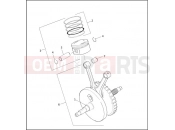 Harley-Davidson 2001 POLICE DYNA DEFENDER  - FXDP PISTONS & FLYWHEEL ASSEMBLY - TWIN CAM 88â¢