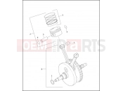 Harley-Davidson 2001 SOFTAIL SOFTAIL DEUCE  - FXSTD PISTONS & FLYWHEEL ASSEMBLY - Twin Cam 88Bâ¢