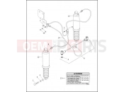 Harley-Davidson 2000 CVO/CUSTOM CVO ROAD GLIDE  - FLTRSEI REAR SHOCK ABSORBERS & AIR SUSPENSION SYSTEM