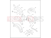 Harley-Davidson 2000 DYNA DYNA WIDE GLIDE  - FXDWG FRONT & REAR FENDER & REAR FENDER COVERS