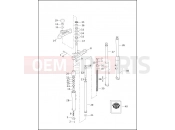 HARLEY-DAVIDSON SOFTAIL STANDARD  - FXST FRONT FORK - FXSTD