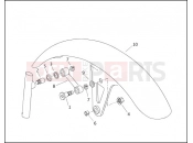 HARLEY-DAVIDSON NIGHT TRAIN  - FXSTB FRONT FENDER - FXSTS