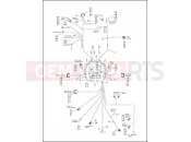 HARLEY-DAVIDSON NIGHT TRAIN  - FXSTB WIRING HARNESS, MAIN (2 OF 2)