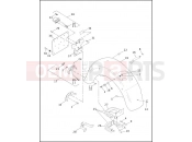 Harley-Davidson 2000 TOURING ROAD KING CLASSIC  - FLHRCI REAR FENDER