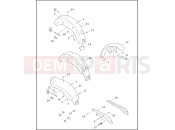 Harley-Davidson 1999 DYNA DYNA LOW RIDER  - FXDL FRONT & REAR FENDER & REAR FENDER COVERS