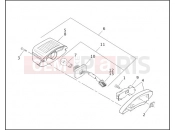 Harley-Davidson 1999 SIDECAR FLHTCUI SIDECAR  - SIDECAR FOR FLHTCUI SIDECAR TAIL LAMP