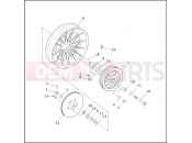 Harley-Davidson 1999 SPORTSTER SPORTSTER 1200 SPORT  - XL1200S REAR WHEEL - CAST