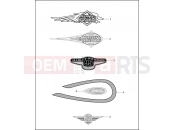 Harley-Davidson 1998 SOFTAIL HERITAGE SOFTAIL CLASSIC  - FLSTC FUEL TANK TRIM