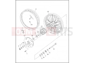 Harley-Davidson 1998 SPORTSTER SPORTSTER 1200 CUSTOM  - XL1200C FRONT WHEEL - LACED