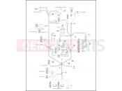 Harley-Davidson 1998 TOURING ELECTRA GLIDE CLASSIC  - FLHTC WIRING HARNESS, MAIN (2 OF 2)