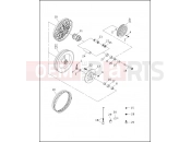 Harley-Davidson 1996 DYNA DYNA LOW RIDER  - FXDL REAR WHEEL (2 OF 2)