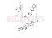 Triumph 2023 Tiger 1200 GT Explorer Crankshaft, conrods & pistons