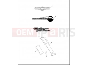 Harley-Davidson 1995 DYNA DYNA WIDE GLIDE  - FXDWG FUEL TANK TRIM - 1995