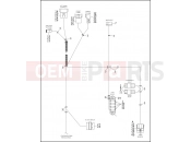 Harley-Davidson 1995 POLICE ELECTRA GLIDE STANDARD POLICE (WINDSHIELD)  - FLHTP WIRING HARNESS, INTERCONNECT - FLHTP FAIRING MODELS (2 OF 2)