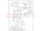 Harley-Davidson 1995 TOURING ULTRA CLASSIC  - FLHTCU WIRING HARNESS, INTERCONNECT - FLHT - 1996 (2 OF 2)