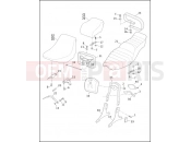 HARLEY-DAVIDSON SUPER GLIDE  - FXR SEATS & SISSY BAR