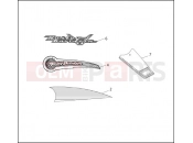 Harley-Davidson 1993 TOURING ELECTRA GLIDE CLASSIC  - FLHTC FUEL TANK TRIM
