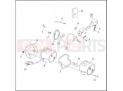 Harley-Davidson 1992 SIDECAR FLTC/FLHTC SIDECAR  - SIDECAR FOR FLTC/FLHTC TAIL LAMP & REAR TURN SIGNALS