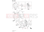 SUZUKI GSX 1300 RRQ Hayabusa M3 (2023) (EJ11AZP7)(E19) 114A - CLUTCH COVER