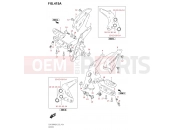 SUZUKI GSX 1300 RRQ Hayabusa M3 (2023) (EJ11AZP7)(E19) 415A - FOOTREST