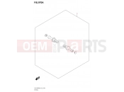 SUZUKI GSX 1300 RRQ Hayabusa M3 (2023) (EJ11AZP7)(E19) 970A - SEAT RAIL HOOK SET